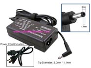 Replacement ACER NP.ADT11.00F laptop ac adapter (Input: AC 100-240V, Output: DC 19V, 3.42A; 65W Connector size: 3.0mm * 1.1mm)