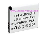 Replacement PANASONIC DMW-BCN10 camera battery (Li-ion 3.7V 1150mAh)