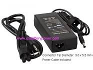 Replacement SAMSUNG N110-12PBK laptop ac adapter (Input: AC 100-240V, Output: DC 19V 4.74A 90W)