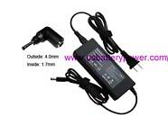 Replacement HP Mini 1000 Vivienne Tam laptop ac adapter (Input: AC 100-240V, Output: DC 19V 1.58A 30W)