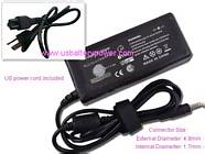 Replacement HP ENVY 4-1107TX SLEEKBOOK PC laptop ac adapter (Input: AC 100-240V, Output: DC 19.5V, 3.33A, Power: 65W)