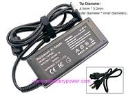Replacement HP 15-d027cl laptop ac adapter (Input: AC 100-240V, Output: DC 19.5V 3.33A 65W; Connector size: 4.5mm * 3.0mm)