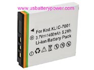 Replacement KODAK Kodak EasyShare V750 camera battery (Li-ion 3.7V 1400mAh)