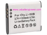 Replacement OLYMPUS LI-50B camera battery (Li-ion 3.7V 1800mAh)