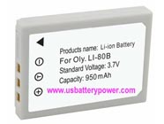 Replacement SEALIFE S5 camera battery (Li-ion 3.7V 950mAh)