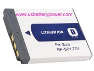 Replacement SONY NP-BD1 camera battery (Li-ion 3.7V 1100mAh)