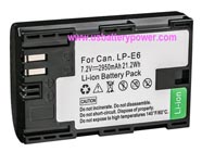 Replacement CANON LP-E6 camera battery (Li-ion 7.2V 2950mAh)