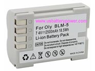 Replacement OLYMPUS Camedia C-8080 Wide Zoom camera battery (Li-ion 7.4V 2500mAh)