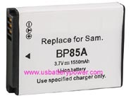 Replacement SAMSUNG BP-85A camera battery (Li-ion 3.7V 1550mAh)