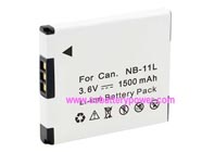 Replacement CANON PowerShot A3200 A3200 IS camera battery (Li-ion 3.6V 1500mAh)
