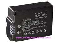 Replacement NIKON EN-EL21 camera battery (Li-ion 7.2V 2100mAh)