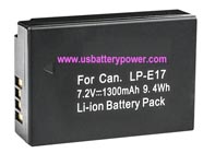 Replacement CANON EOS Rebel T6s camera battery (Li-ion 7.2V 1300mAh)