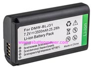 Replacement PANASONIC DMW-BLJ31 camera battery (Li-ion 7.2V 3500mAh)