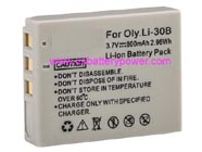 Replacement OLYMPUS LI-30B camera battery (Li-ion 3.7V 800mAh)