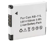 Replacement CANON IXUS 160 camera battery (Li-ion 3.6V 1500mAh)