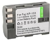 Replacement FUJIFILM NP-150 camera battery (Li-ion 7.4V 2600mAh)
