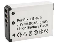 Replacement KODAK LB-070 camera battery (Li-ion 7.4V 1200mAh)
