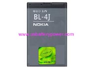 Replacement NOKIA BL-4J mobile phone battery (Li-ion 3.7V 1200mAh)