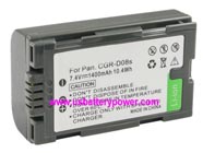 Replacement PANASONIC CGR-D120A/1B camcorder battery (Li-ion 7.2V 1400mAh)