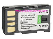Replacement JVC BN-VF818U camcorder battery (Li-ion 7.4V 1700mAh)